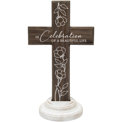 Beautiful Life Cross from Beecher Florist, flower delivery in Beecher