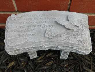 Butterfly Bench from Beecher Florist, flower delivery in Beecher