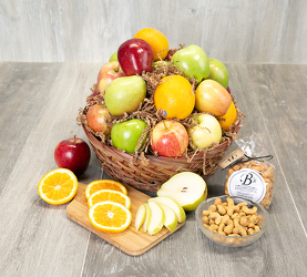 Fruit and Nut Basket from Beecher Florist, flower delivery in Beecher