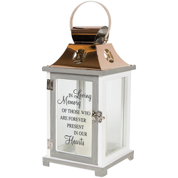 In Loving Memory Lantern from Beecher Florist, flower delivery in Beecher