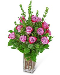 Vibrant Lavender Roses (12) from Beecher Florists, flower delivery in Beecher