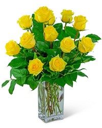 Yellow Roses (12) from Beecher Florists, flower delivery in Beecher