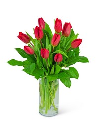 Red Tulips from Beecher Florists, flower delivery in Beecher