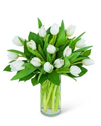 White Tulips from Beecher Florists, flower delivery in Beecher