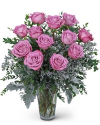 One Dozen Angelic Lavender Roses from Beecher Florists, flower delivery in Beecher