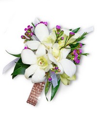 Flawless Corsage from Beecher Florists, flower delivery in Beecher