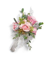 Glossy Corsage from Beecher Florists, flower delivery in Beecher