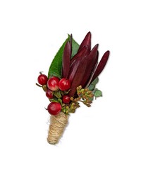 Organic Boutonniere from Beecher Florists, flower delivery in Beecher