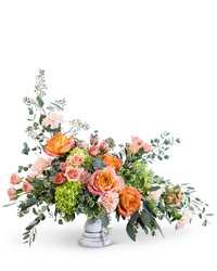 Coral Compote from Beecher Florists, flower delivery in Beecher
