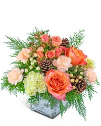 Peachy Woodland from Beecher Florists, flower delivery in Beecher