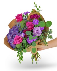 Magenta Bouquet from Beecher Florist, flower delivery in Beecher