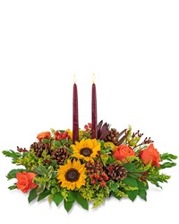 Autumnal Abundance Centerpiece from Beecher Florists, flower delivery in Beecher