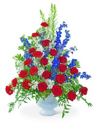 Valiant Honor Urn from Beecher Florists, flower delivery in Beecher