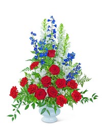Valiant Urn from Beecher Florists, flower delivery in Beecher