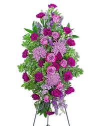 Gracefully Majestic Standing Spray from Beecher Florists, flower delivery in Beecher