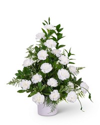 Divinity Urn from Beecher Florists, flower delivery in Beecher