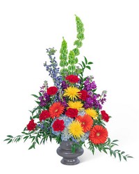 Vibrant Urn from Beecher Florists, flower delivery in Beecher