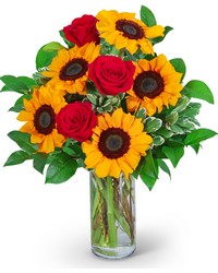 Rosy Sunflowers from Beecher Florist in Beecher, IL